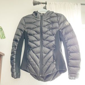 Black Saks 5th Avenue Puffer Jacket